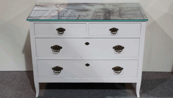 Commode verre laminé